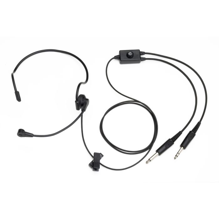 Headset ULM-AVION PREMIUM Serre-Tête Double Jack 5.25/6.35 ALPHATEC - Head  Set Radio